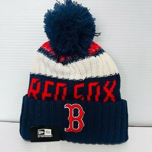 Boston Red Sox New Era Knit Beanie with Pom-Pom